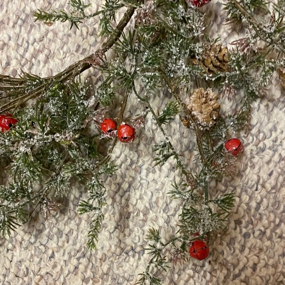 Festive Green and Red Holiday Wreath